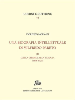 cover image of Una biografia intellettuale di Vilfredo Pareto, III